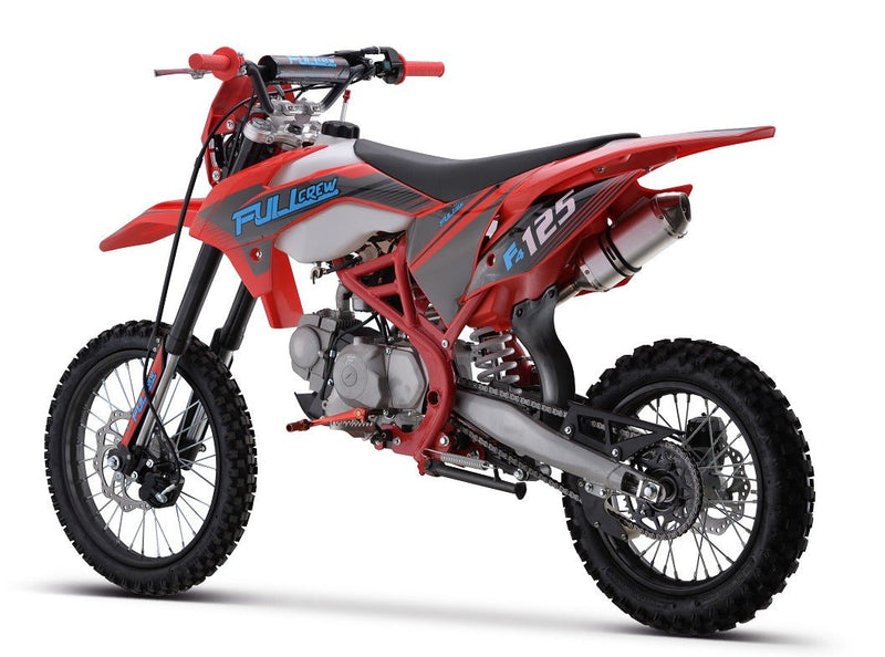 BRZ 125cc Racing Team Pro Start Manual Dirt Bike 17/14" Big Wheel - Mini Quad Bikes