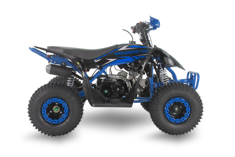 Elite Pro 125CC BLUE AUTOMATIC JUNIOR PETROL QUAD BIKE 2024 Model - Mini Quad Bikes