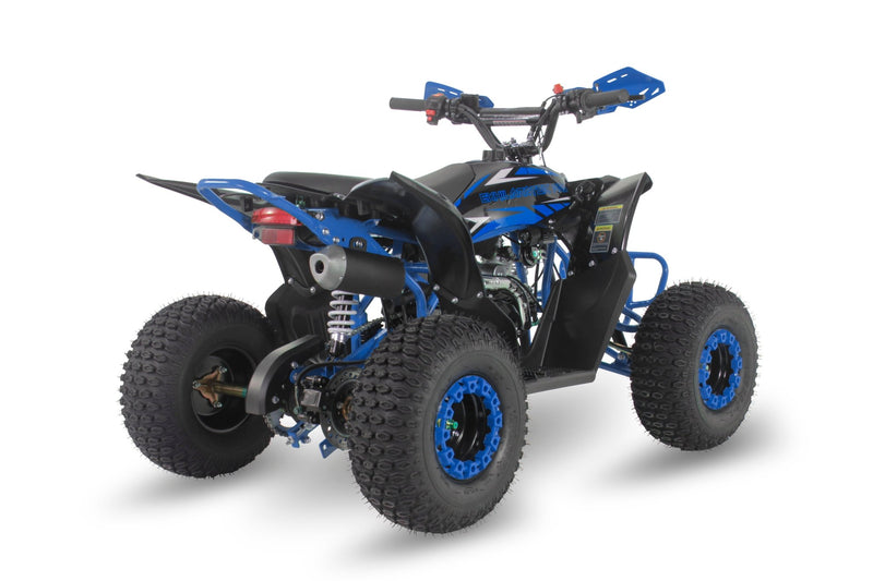 Elite Pro 125CC BLUE AUTOMATIC JUNIOR PETROL QUAD BIKE 2024 Model - Mini Quad Bikes