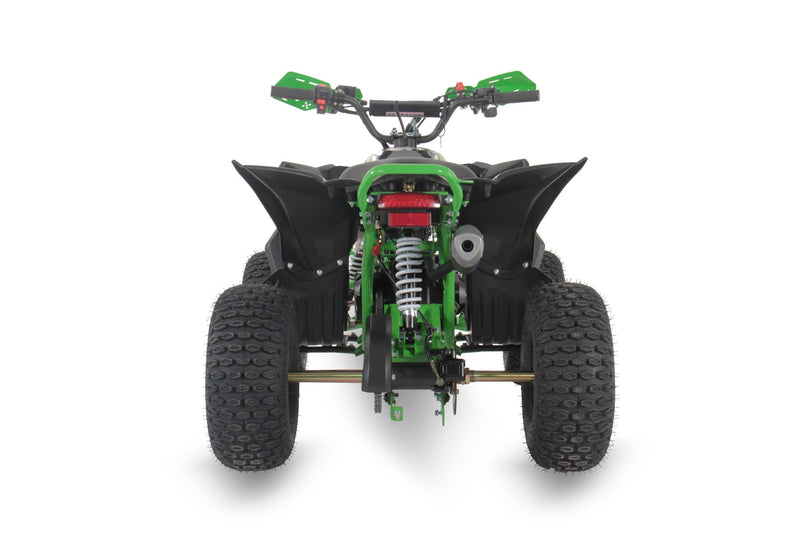 EXHILARATOR-PRO 110CC GREEN PETROL JUNIOR QUAD BIKE AUTO & REVERSE - Mini Quad Bikes