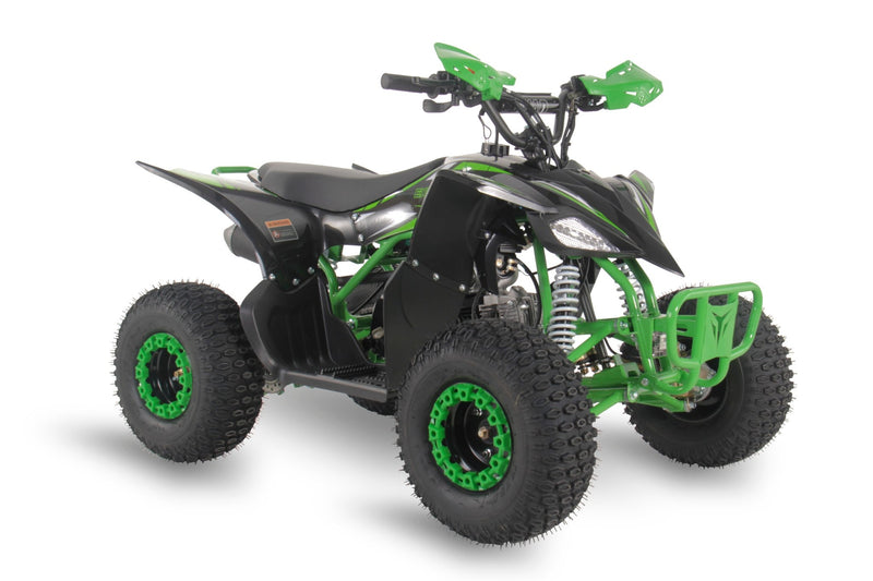 EXHILARATOR-PRO 110CC GREEN PETROL JUNIOR QUAD BIKE AUTO & REVERSE - Mini Quad Bikes