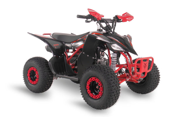 EXHILARATOR-PRO 110CC RED PETROL JUNIOR QUAD BIKE AUTO & REVERSE - Mini Quad Bikes