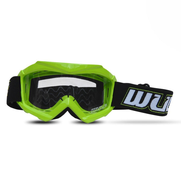 Kids Green Off-Road Tech Goggles | WULFSPORT - Mini Quad Bikes