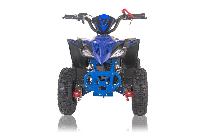 THE MINI KLF 50CC BLUE RACER KIDS ELITE PETROL QUAD BIKE - Mini Quad Bikes