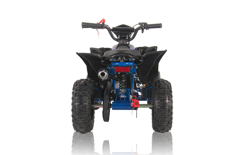 THE MINI KLF 50CC BLUE RACER KIDS ELITE PETROL QUAD BIKE - Mini Quad Bikes