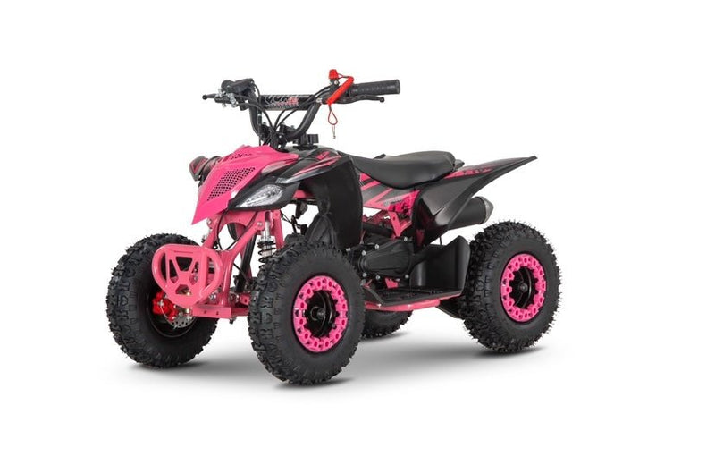 THE MINI KLF 50CC PINK RACER KIDS ELITE PETROL QUAD BIKE - Mini Quad Bikes