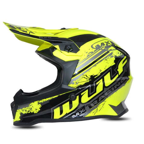 Yellow Wulfsport Off-Road Pro Helmet - Mini Quad Bikes